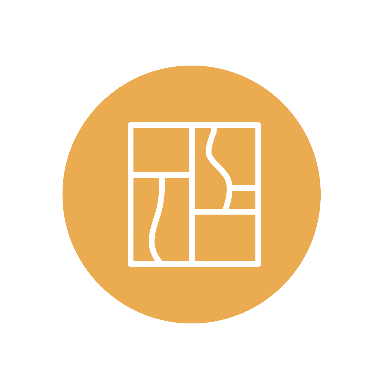 Orange shield icon with checkmark representing A&K Flooring’s commitment to quality and customer satisfaction guarantee in Florida
