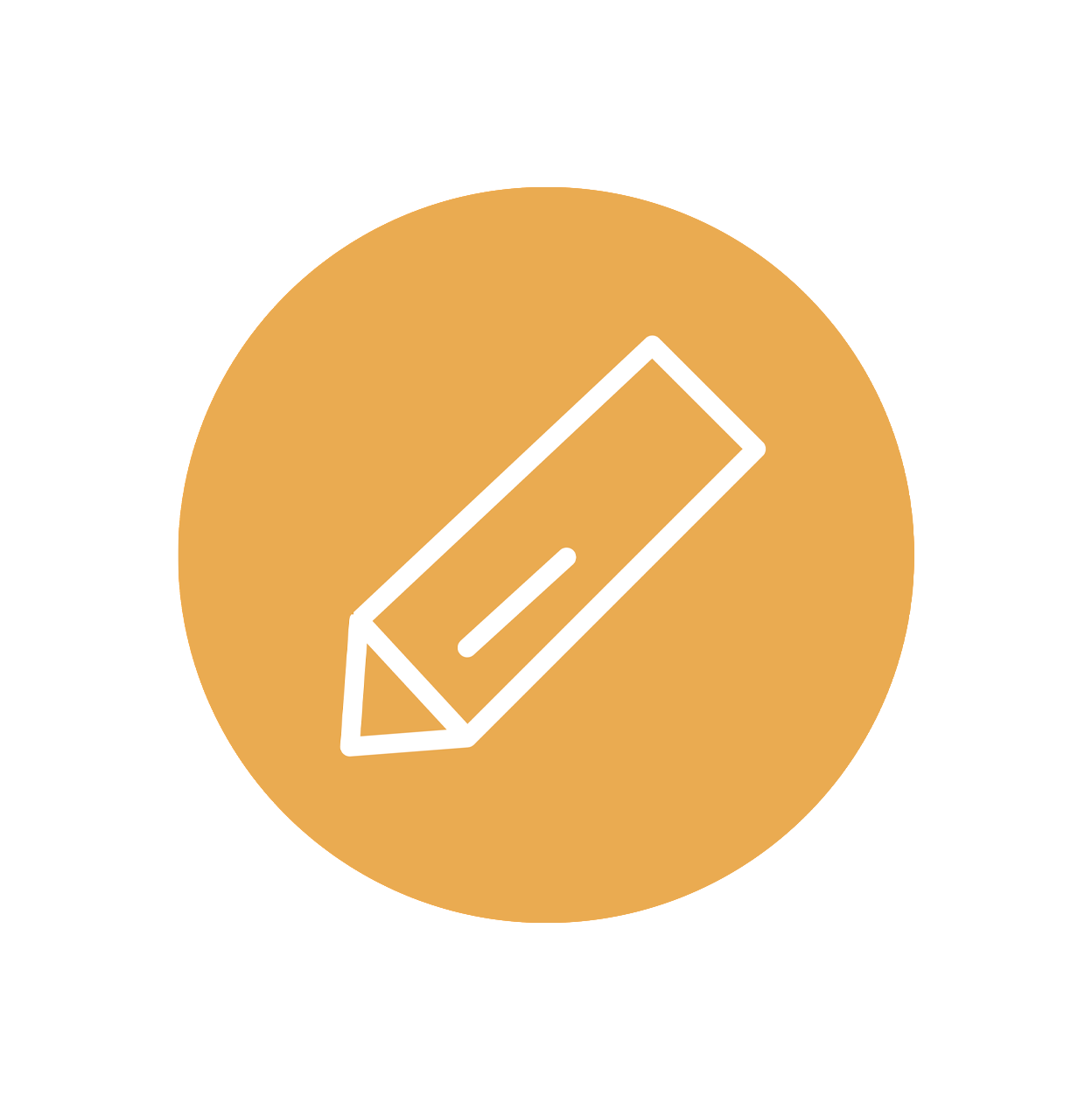 Orange shield icon with checkmark representing A&K Flooring’s commitment to quality and customer satisfaction guarantee in Florida